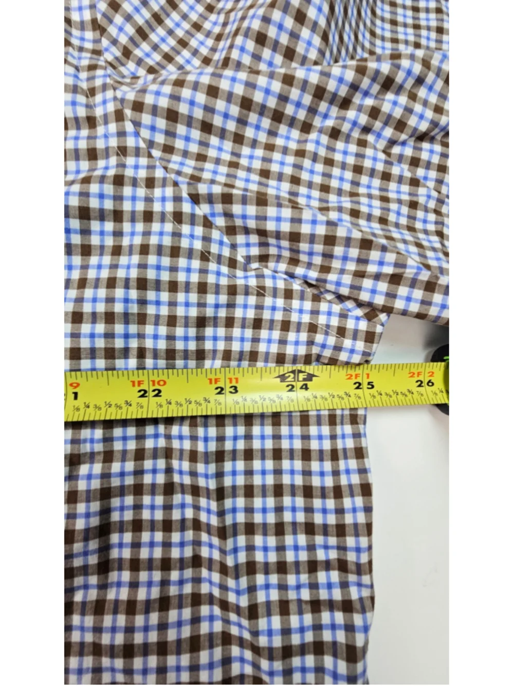 Polo Ralph Lauren Shirt Mens XL Classic Fit Brown Blue Plaid Button Down Pony
